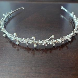 Silver & pearl tiara